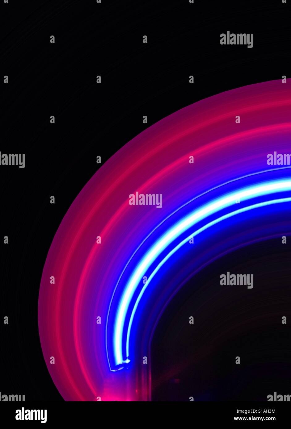 Art effect of an image of a coloured light - Smartphone Captured Stock Image