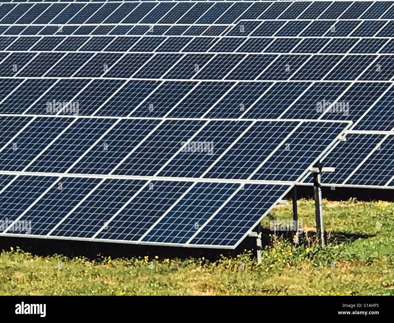 Solar panel - Smartphone Captured Stock Image