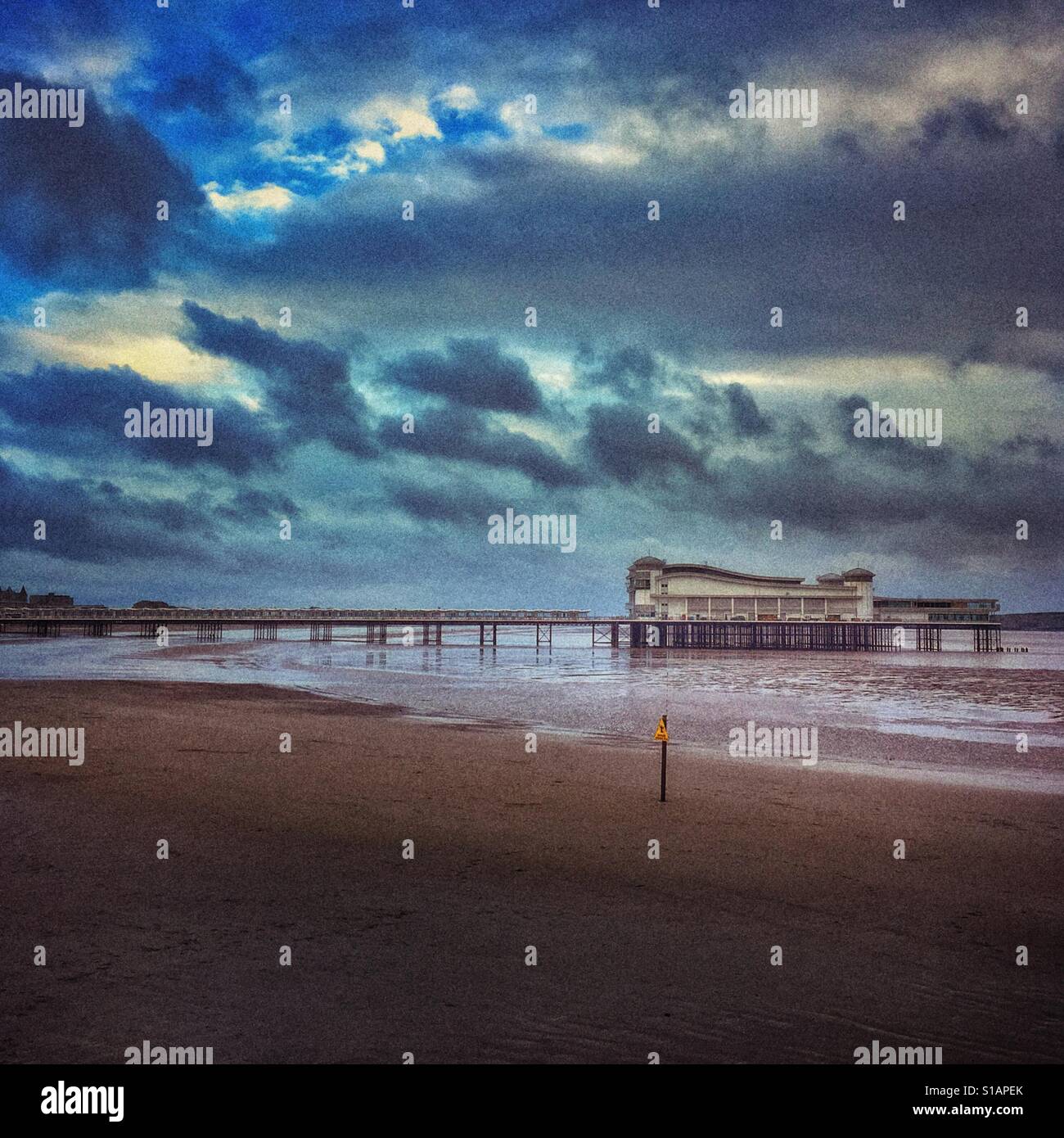 Grand Pier, Weston super Mare, North Somerset, England - Smartphone Captured Stock Image