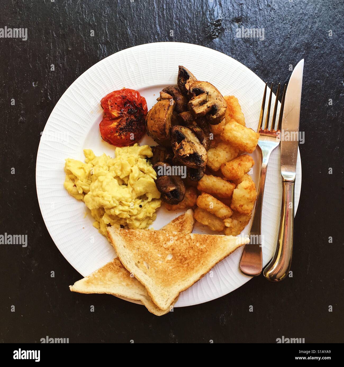 Big Breakfast - Smartphone Captured Stock Image