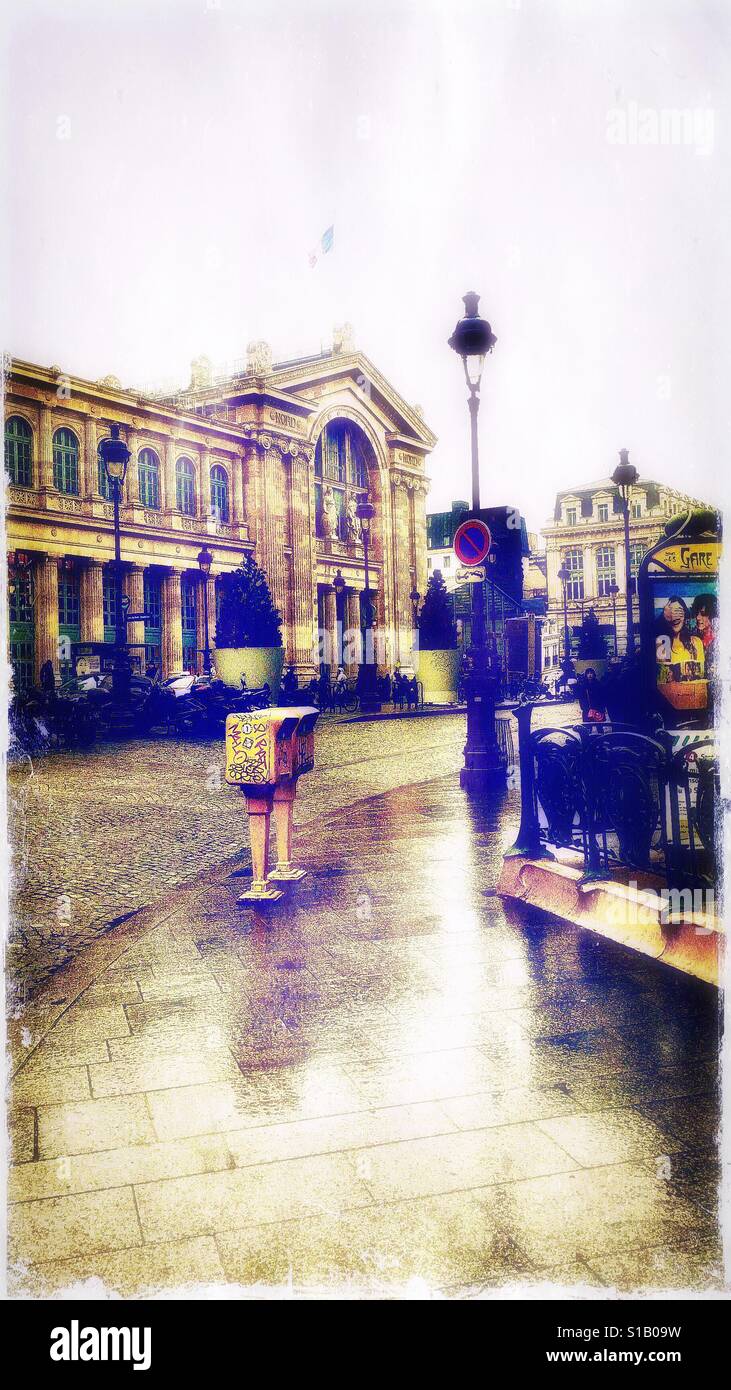 Gare du Nord, Paris, France, Europe - Smartphone Captured Stock Image