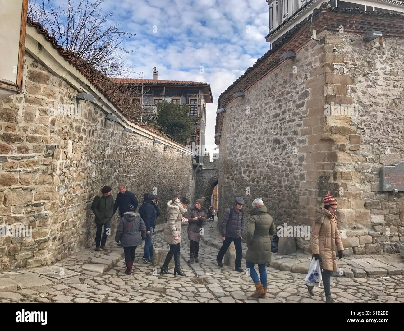 Plovdiv old town Bulgaria - Smartphone Captured Stock Image