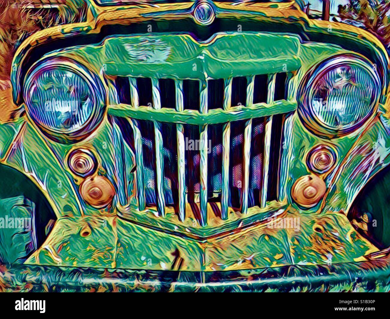 Old car - Smartphone Captured Stock Image