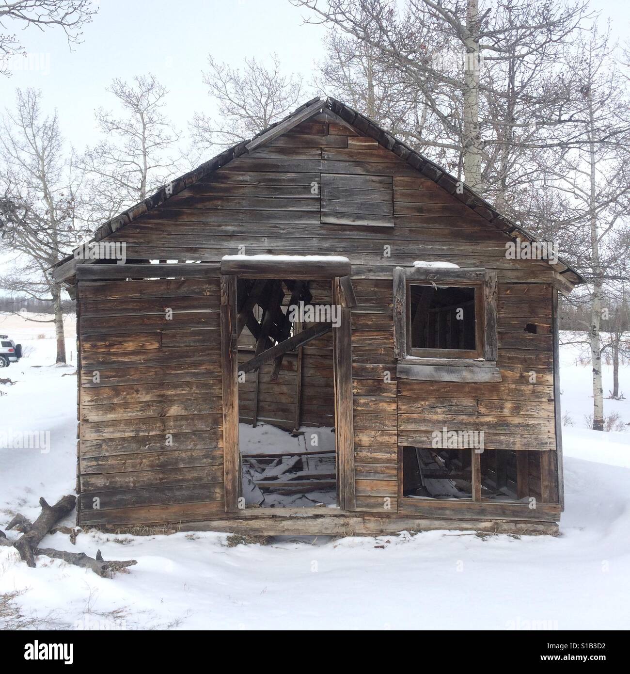 Abandoned Farmhouse - Smartphone Captured Stock Image