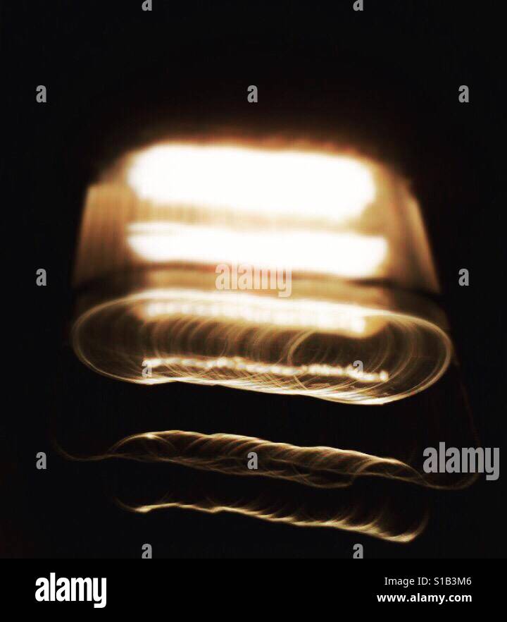 Candlelight with long exposure, image upside down - Smartphone Captured Stock Image