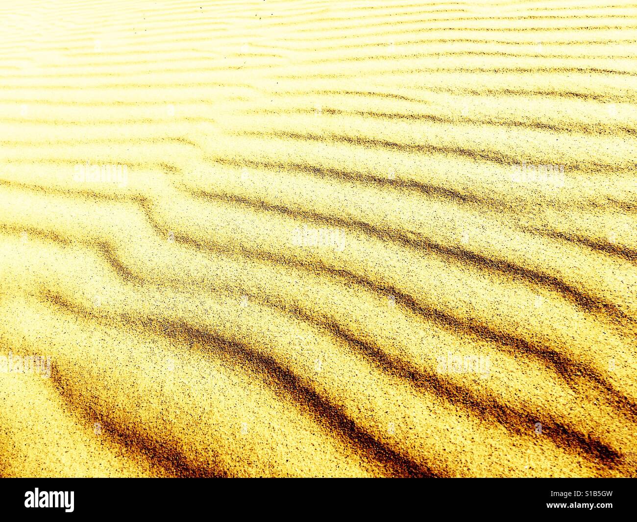 Sand patterns at Kelso Dunes, Mojave National Preserve, California USA Stock Photo