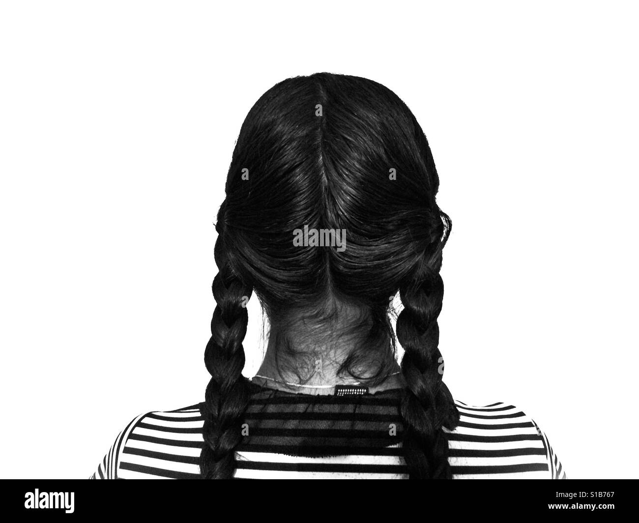 Black Hair Backside Stock Photos Black Hair Backside Stock