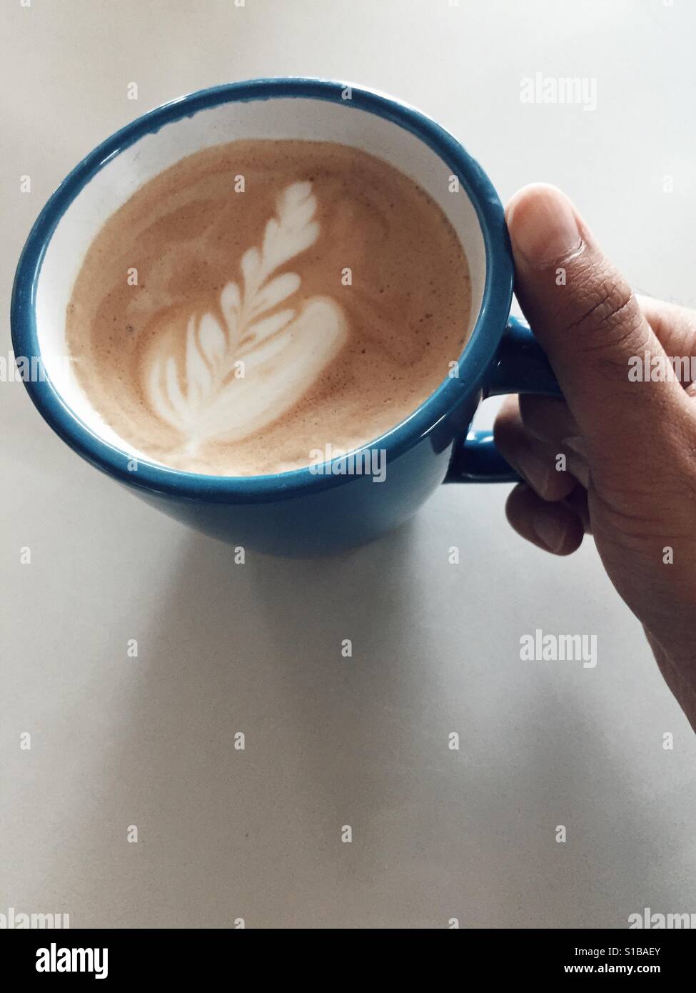 Latte - Smartphone Captured Stock Image