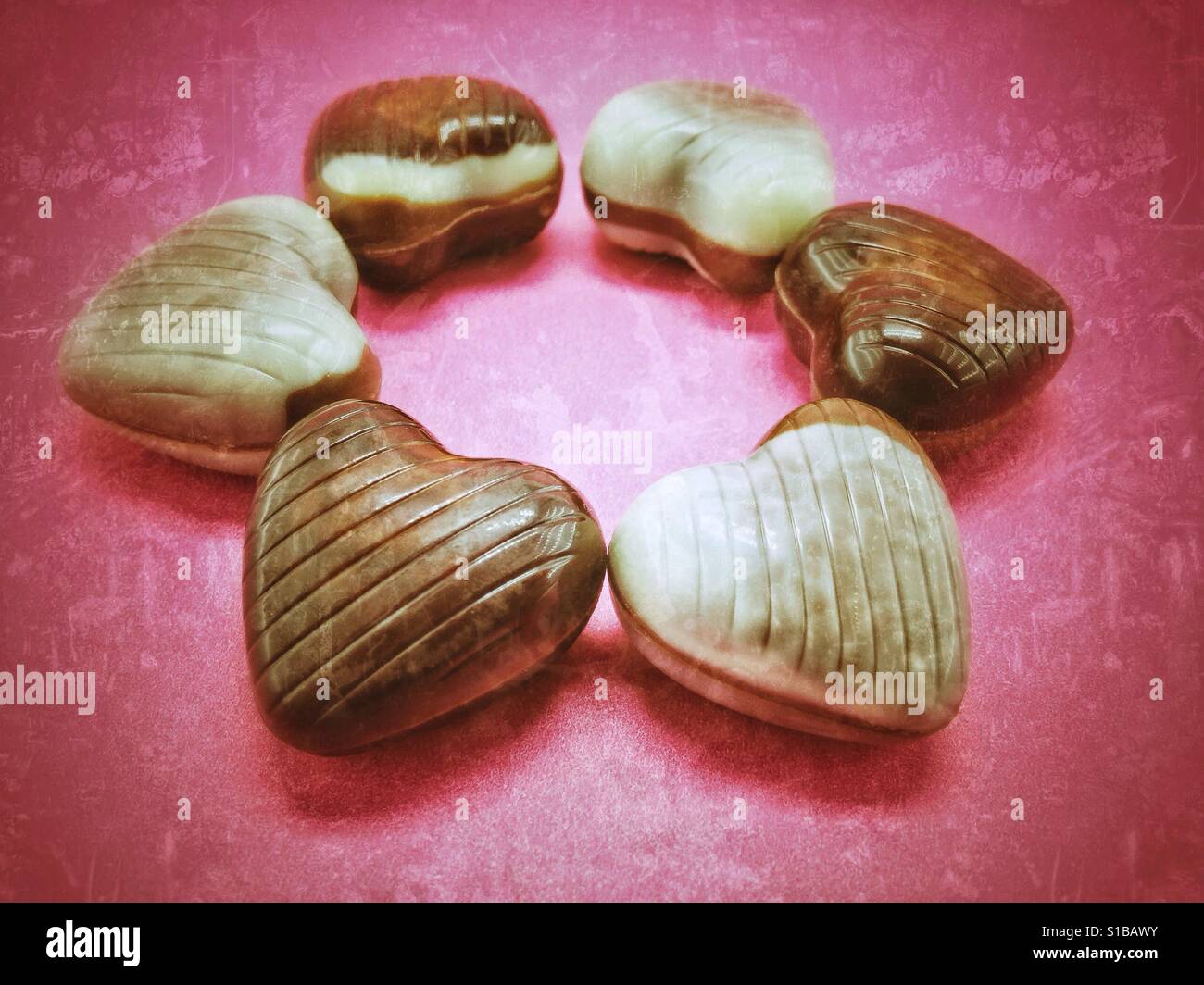 Chocolate candies in a circle - Smartphone Captured Stock Image