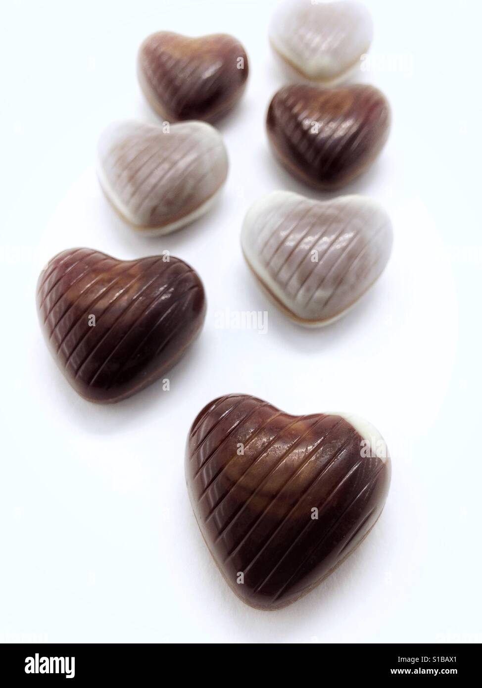 close up chocolate candies - Smartphone Captured Stock Image
