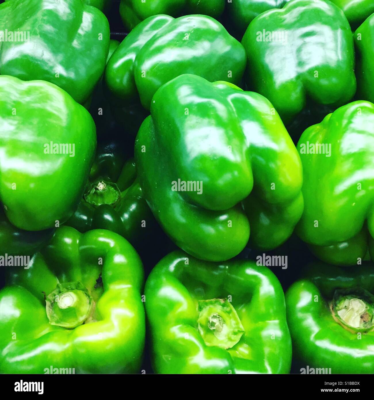 Green peppers by K.R. Stock Photo