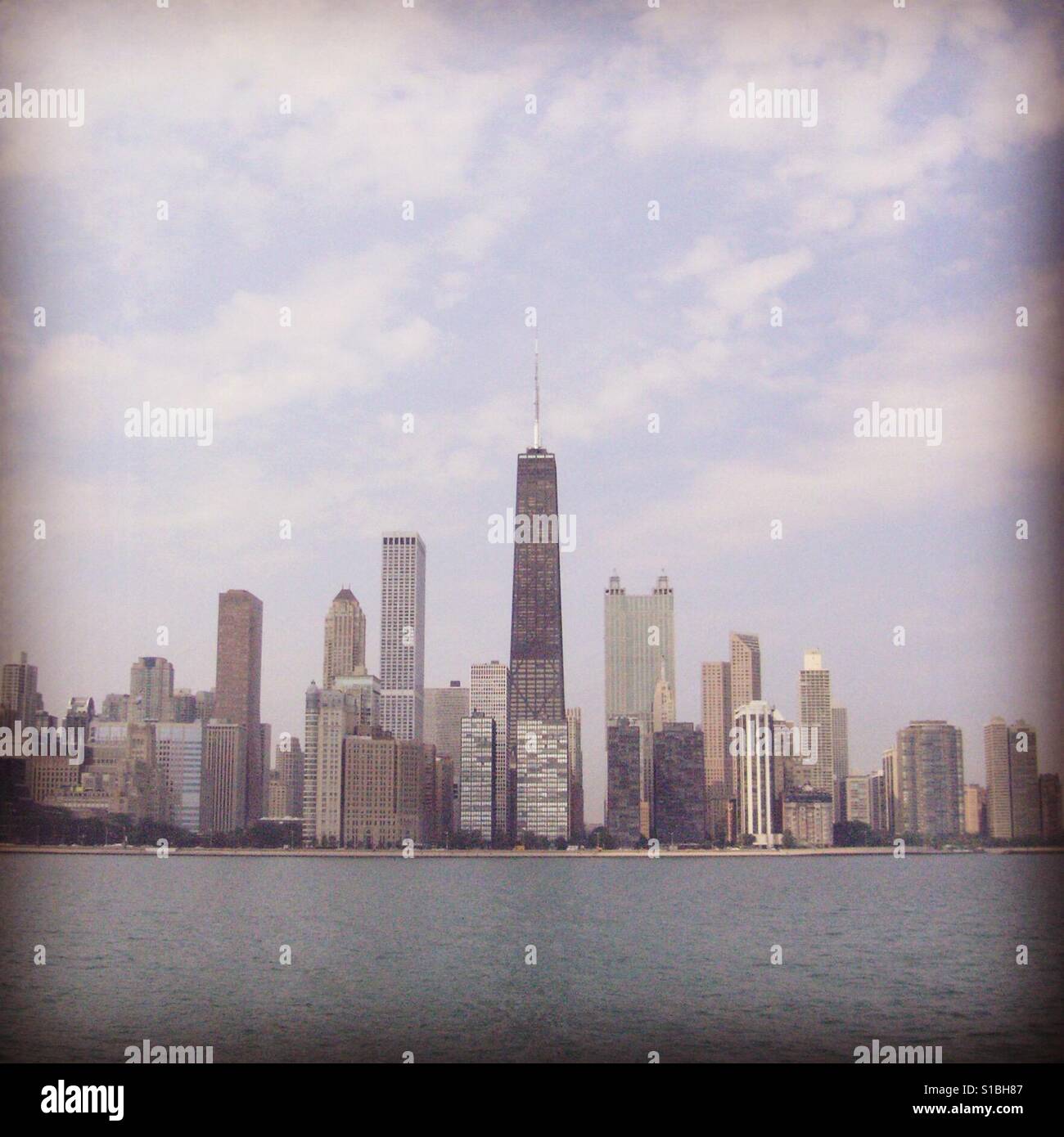 Chicago taken from Lake Michigan - Smartphone Captured Stock Image