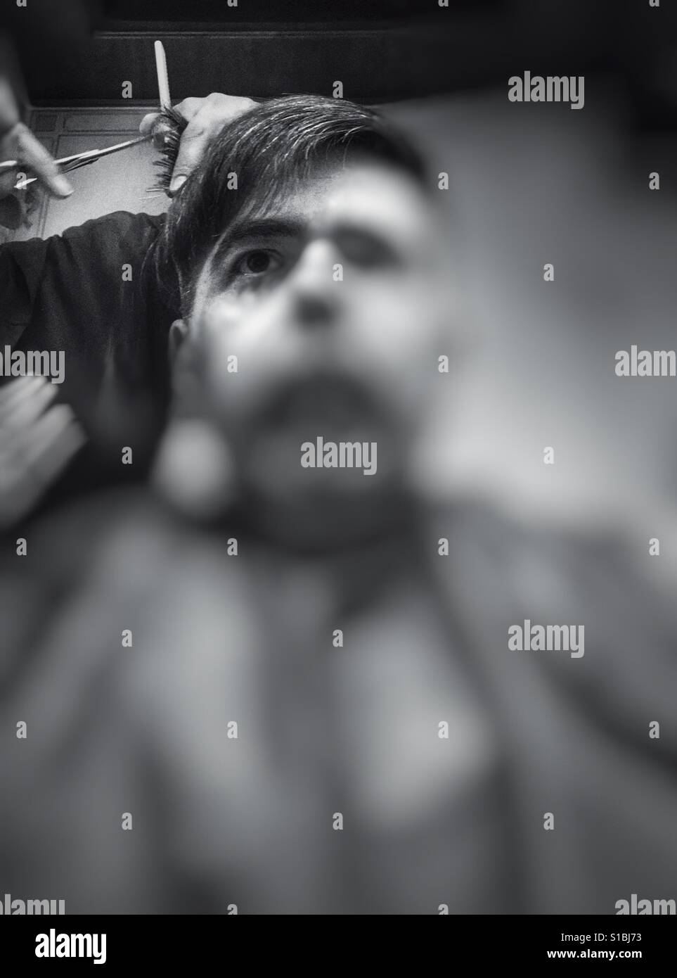 Hair cut - Smartphone Captured Stock Image