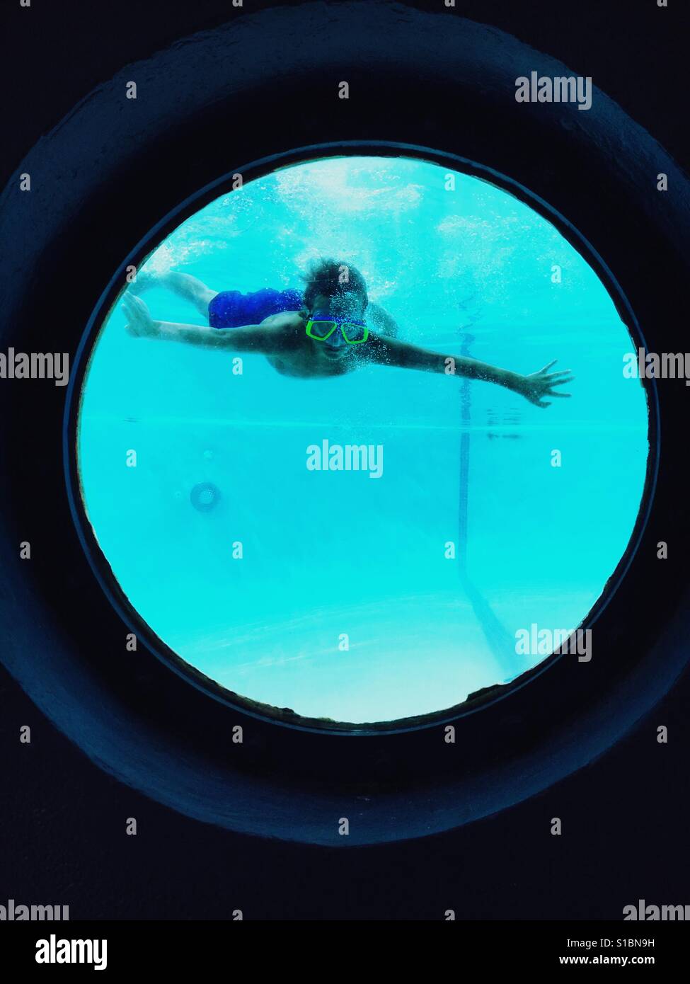 Swimming portal Stock Photo