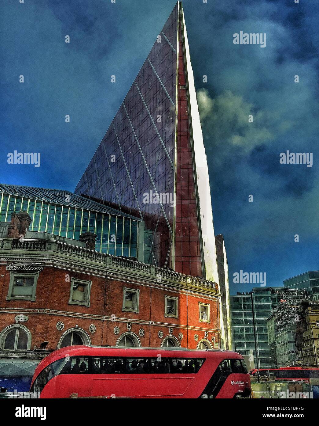 A bus passing through Victoria, London - Smartphone Captured Stock Image