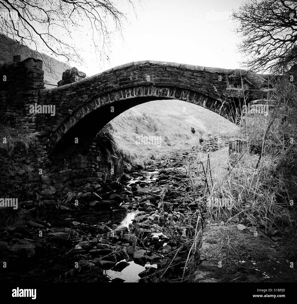 Bridge at Marsden, Kirklees, West Yorkshire, England. - Smartphone Captured Stock Image