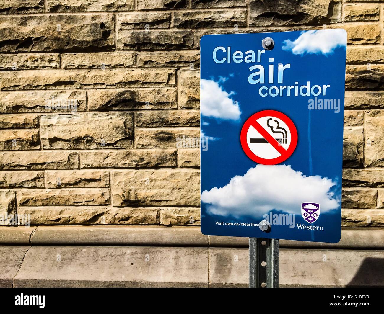 Clean air corridor - Smartphone Captured Stock Image