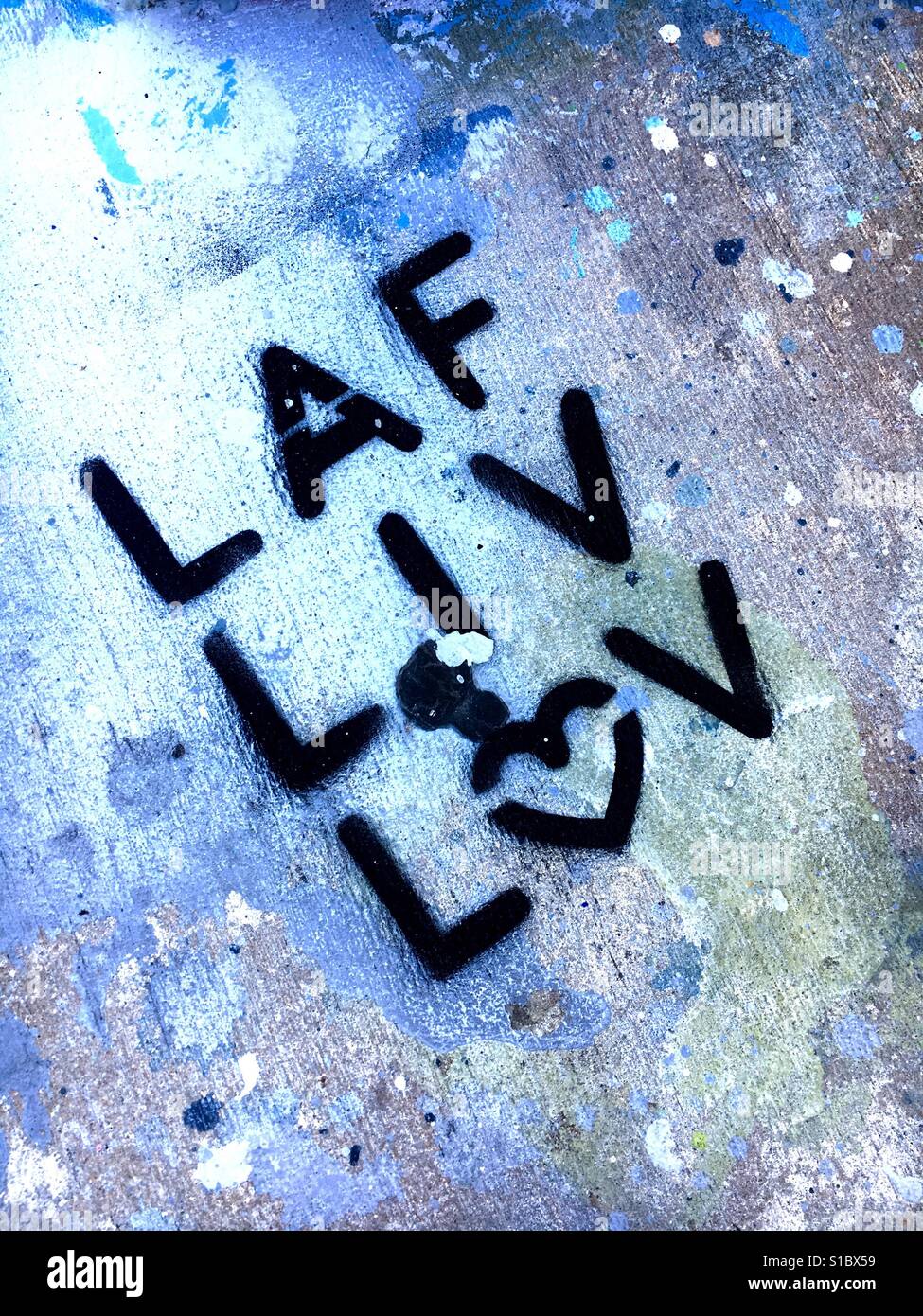 Laf, love, love - Smartphone Captured Stock Image