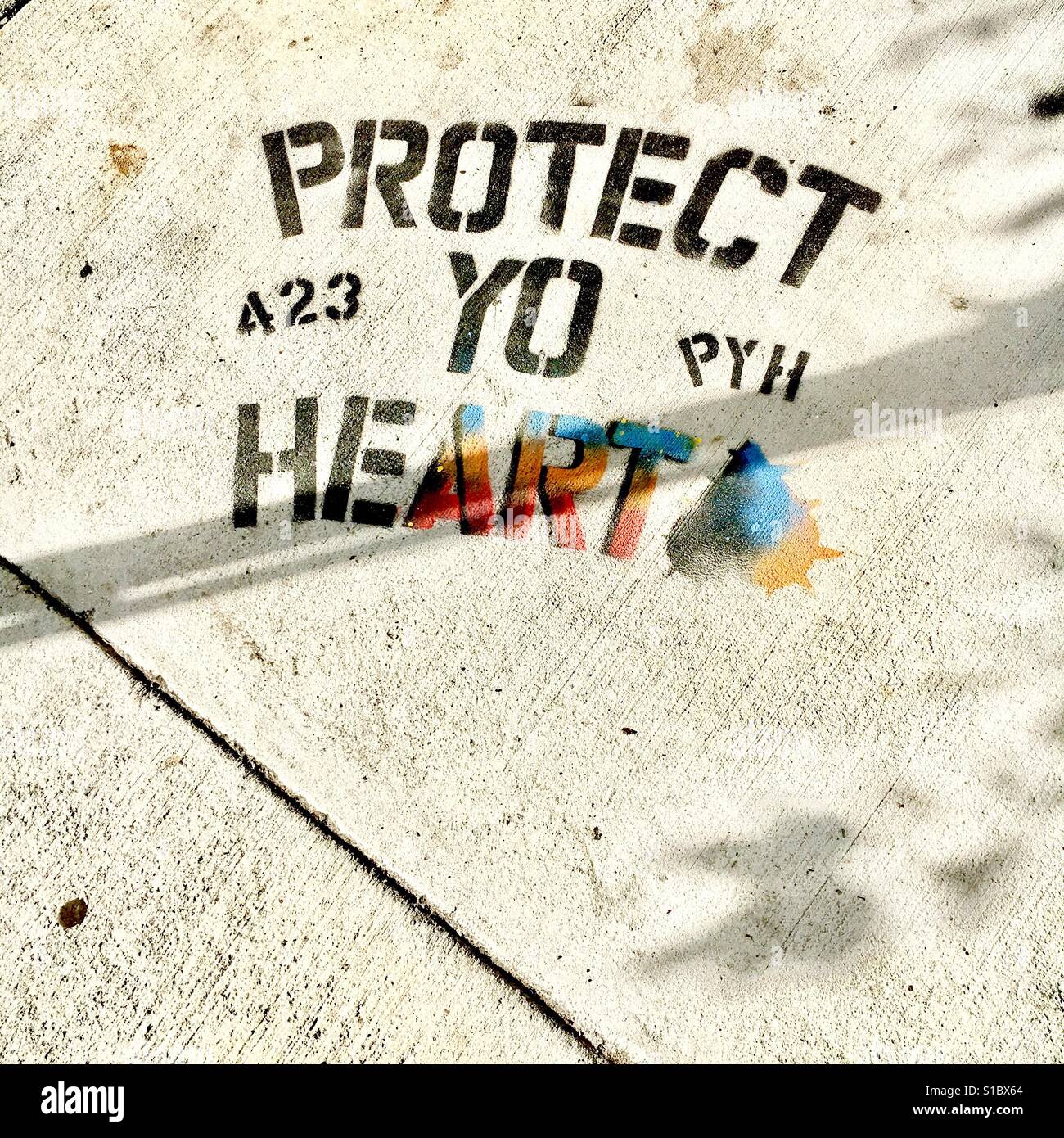 Protect yo heart Stock Photo - Alamy