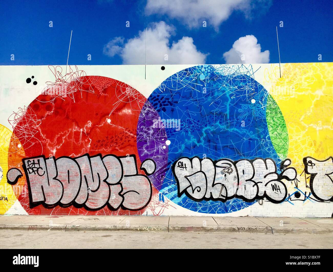 Colorful graffiti - Smartphone Captured Stock Image