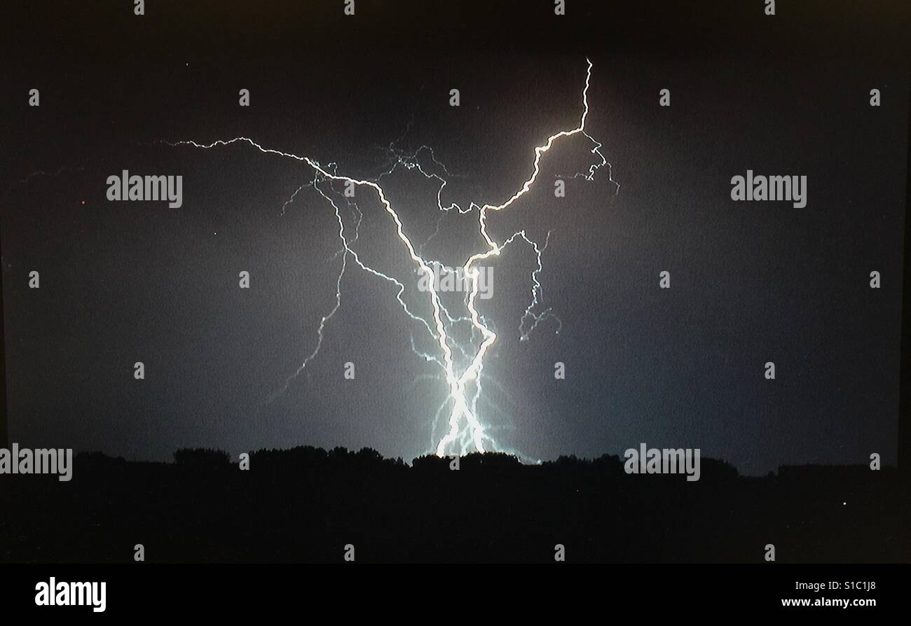 Thunder and lightening Stock Photo - Alamy