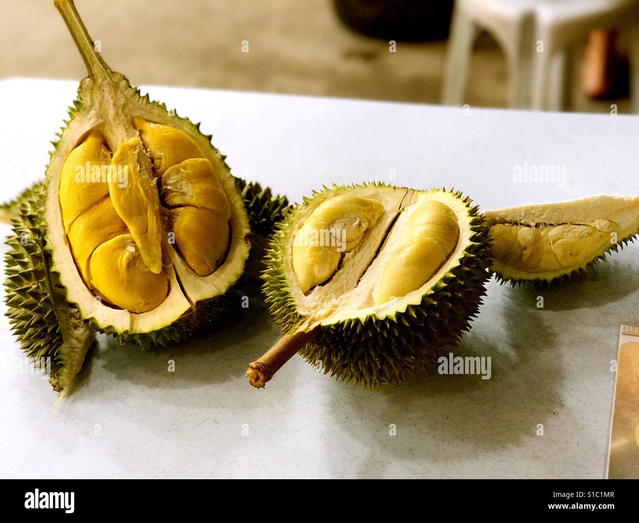 Durian, fruits of king Stock Photo