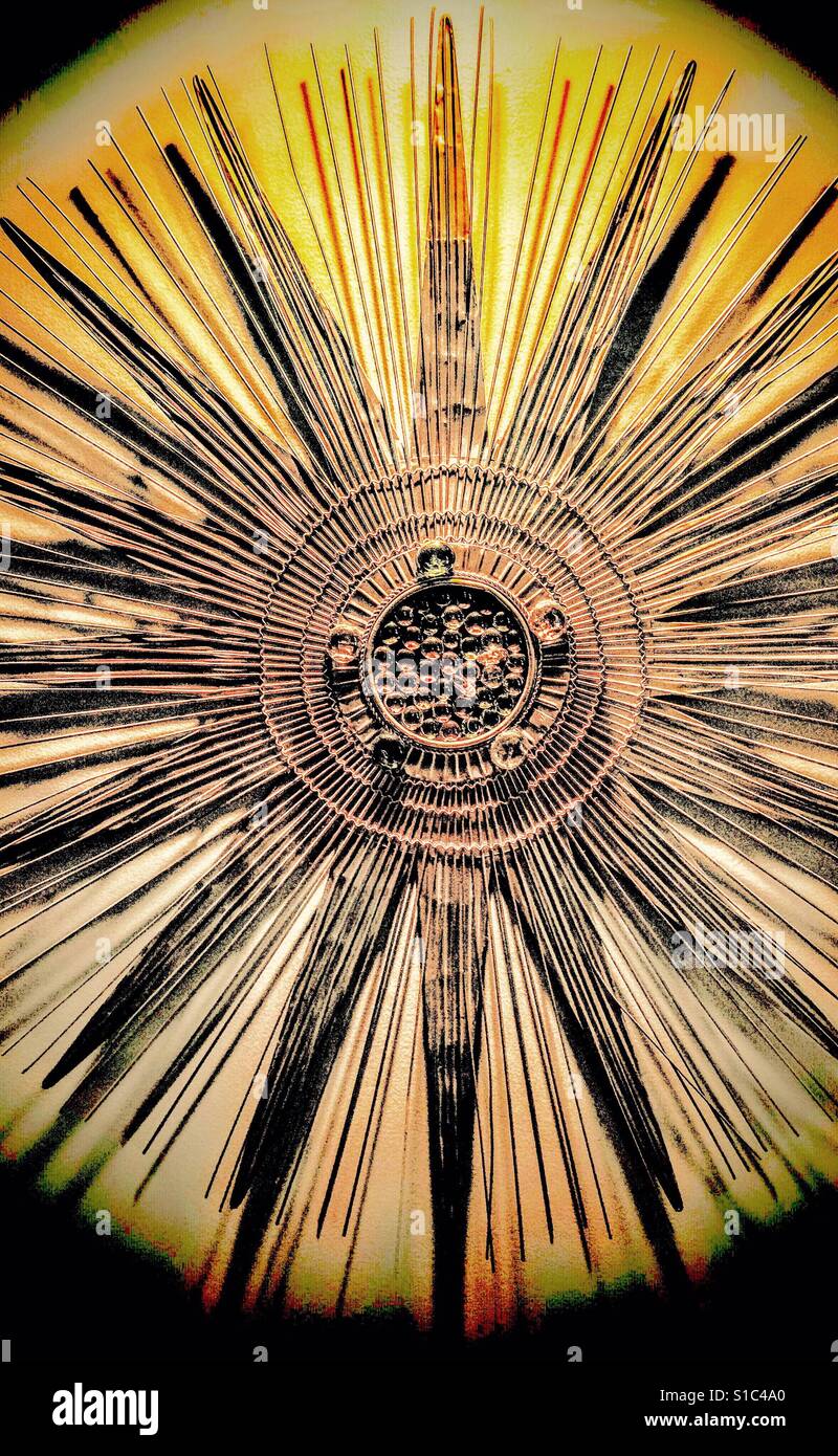 Starburst Metal Sculpture Stock Photo Alamy