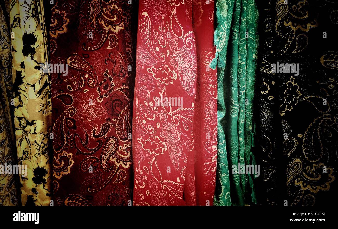 Ladies scarves - Smartphone Captured Stock Image