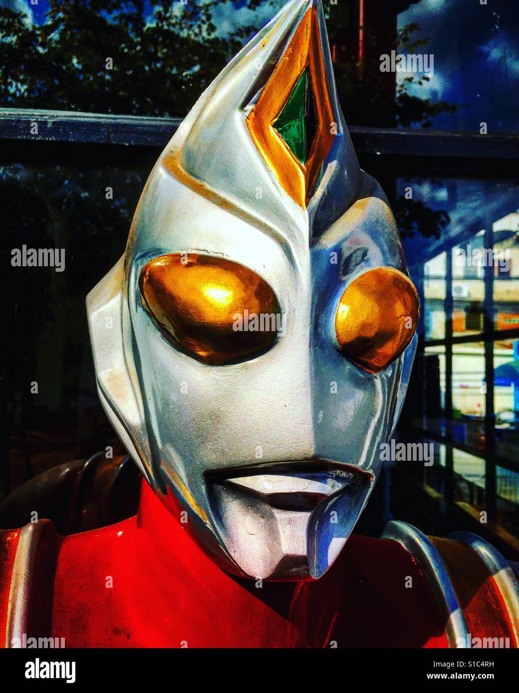 Head of Ultraman - Smartphone Captured Stock Image