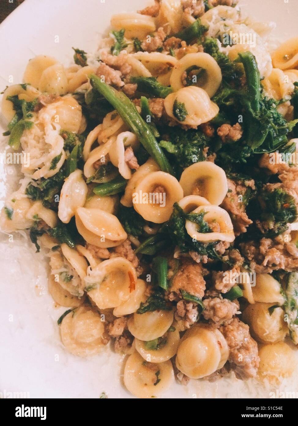 An Italian pasta dinner Stock Photo - Alamy
