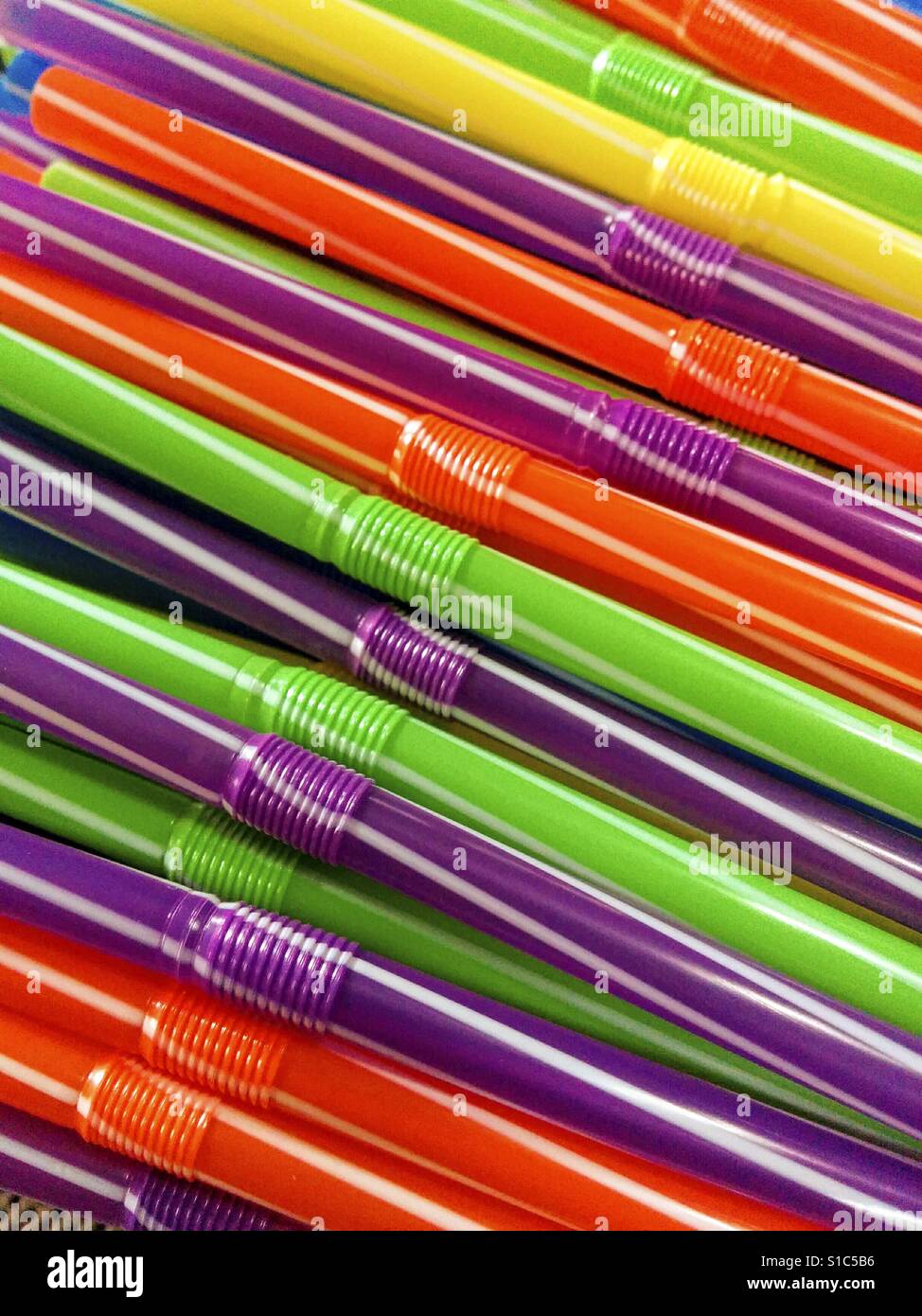 Drinking straws. Stock Photo