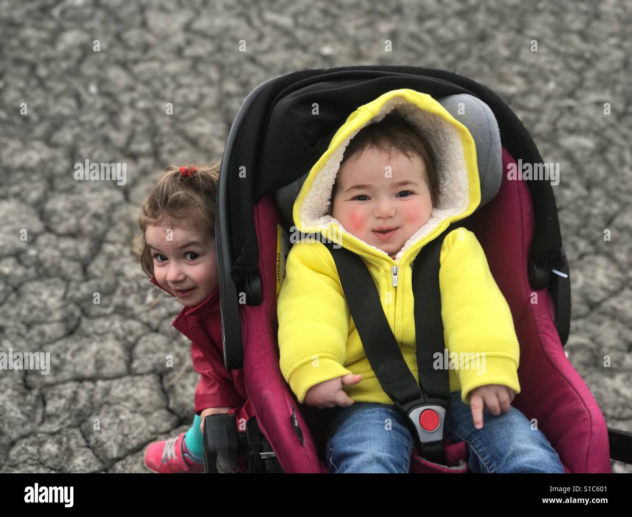 Brother and sister - Smartphone Captured Stock Image