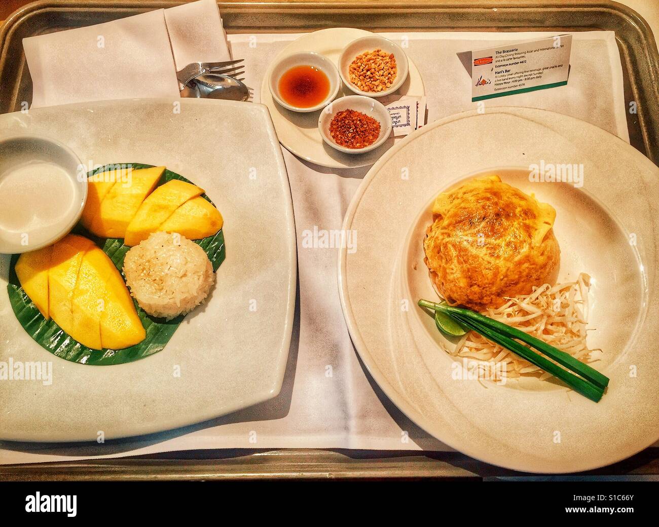 Room service in Bangkok, Thailand Stock Photo