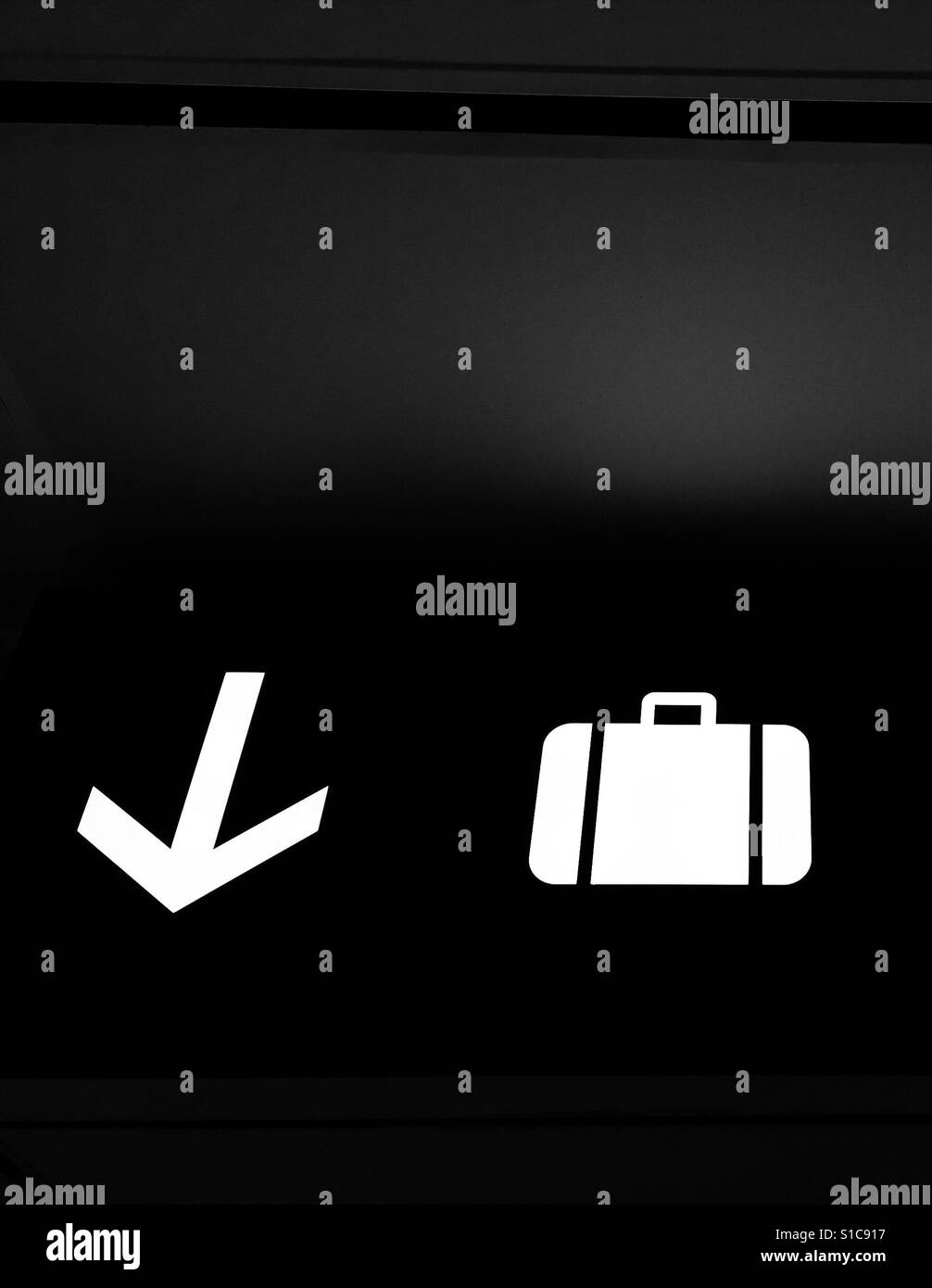 Baggage pointer - Smartphone Captured Stock Image