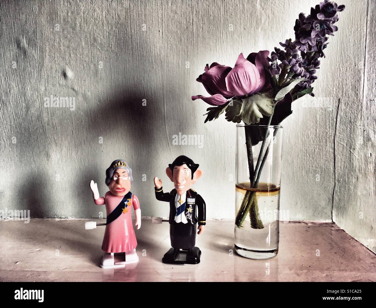 Clockwork Queen And prince Charles Stock Photo Alamy