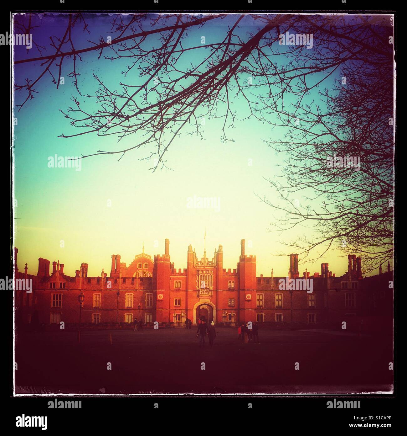Hampton Court Royal Palace, East Molsey, Surrey, England, UK - Smartphone Captured Stock Image