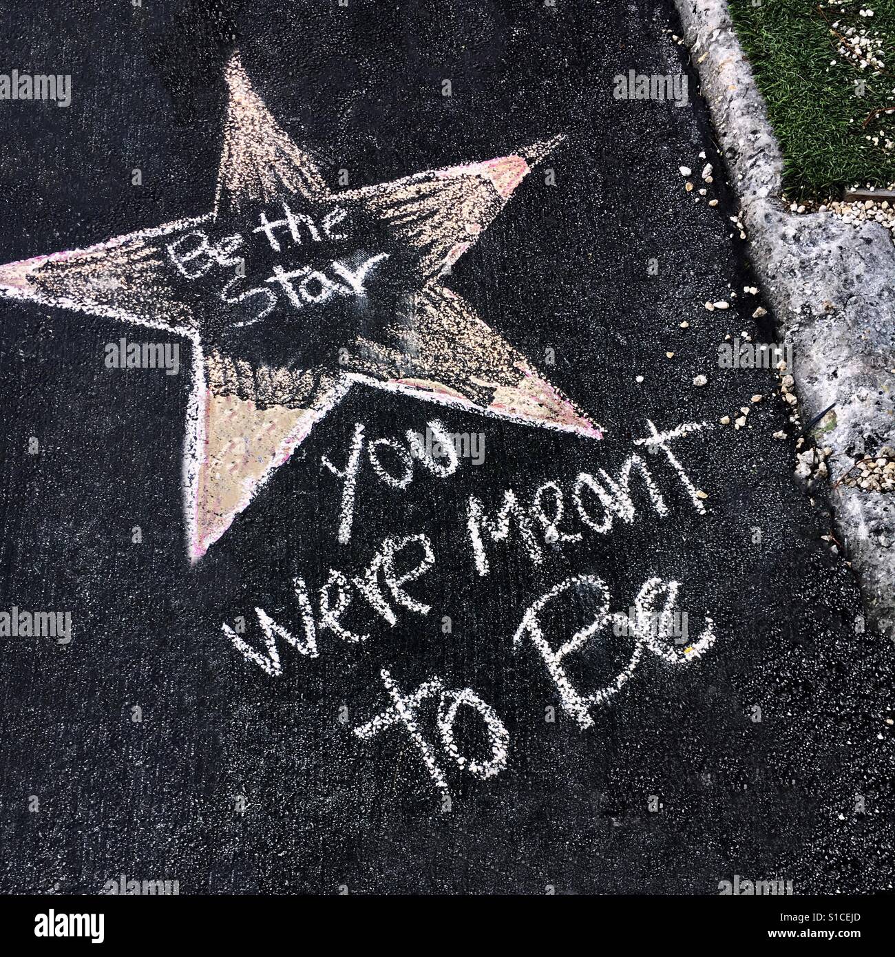 Be the star you were meant to be - Smartphone Captured Stock Image