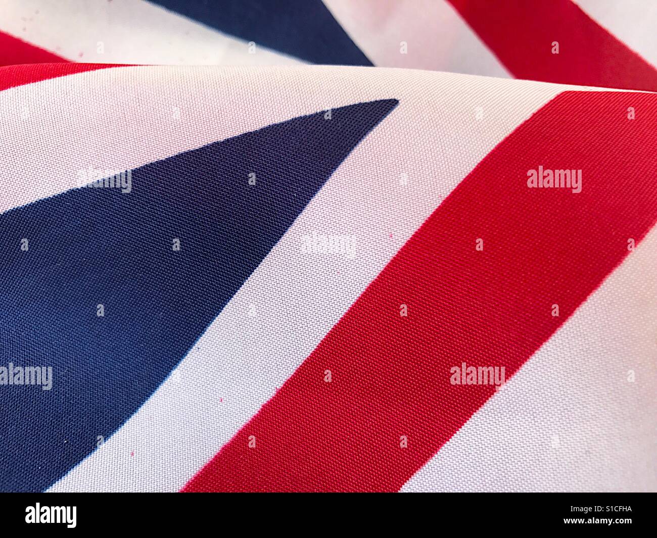 English flag detail - Smartphone Captured Stock Image