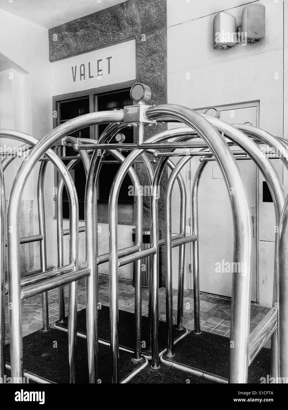 Valet cart - Smartphone Captured Stock Image