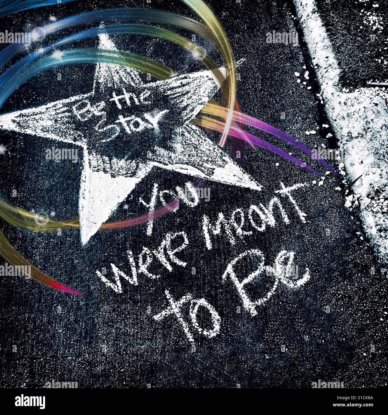 Be the star you were meant to be - Smartphone Captured Stock Image