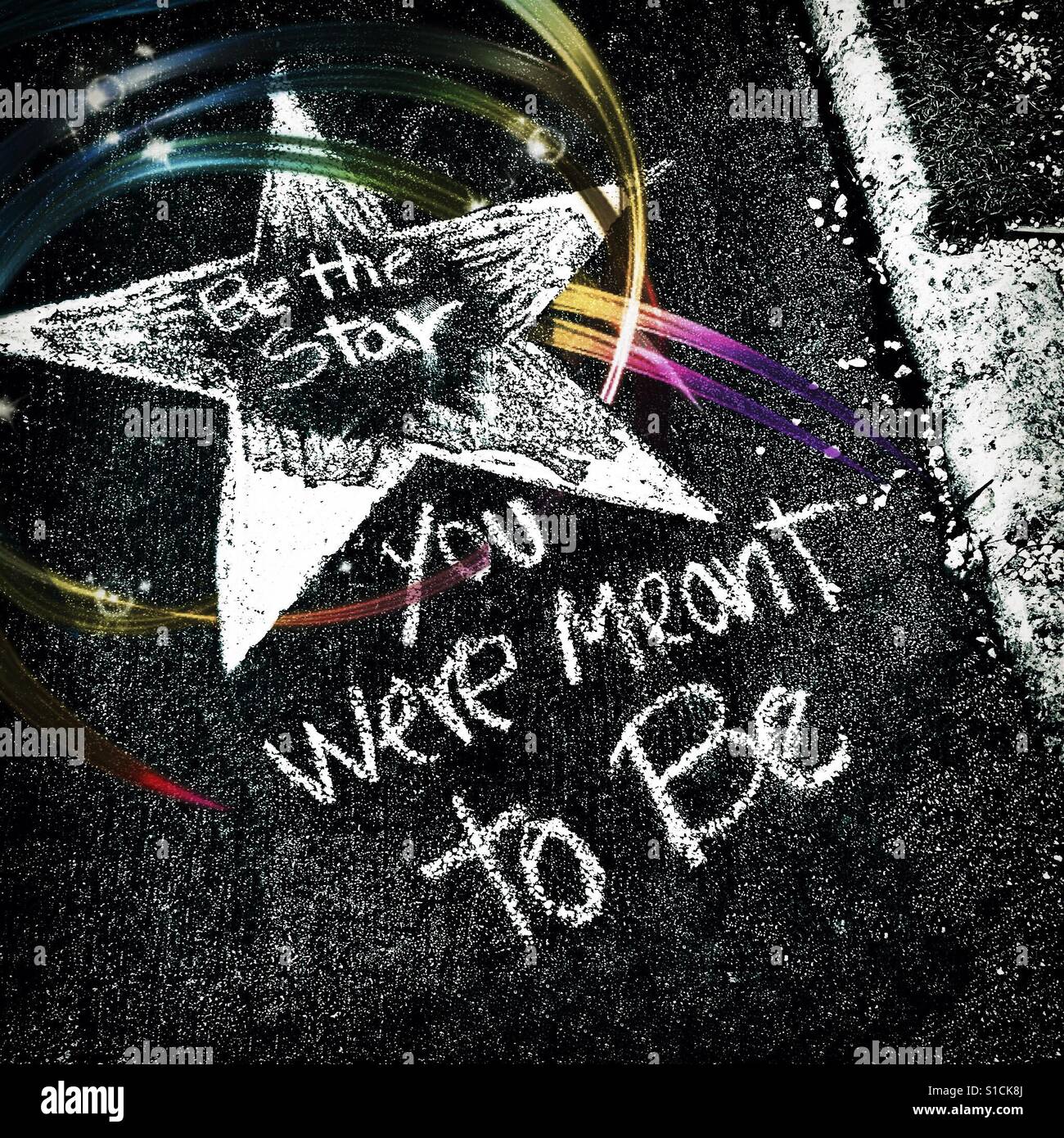 Be the star you were meant to be - Smartphone Captured Stock Image