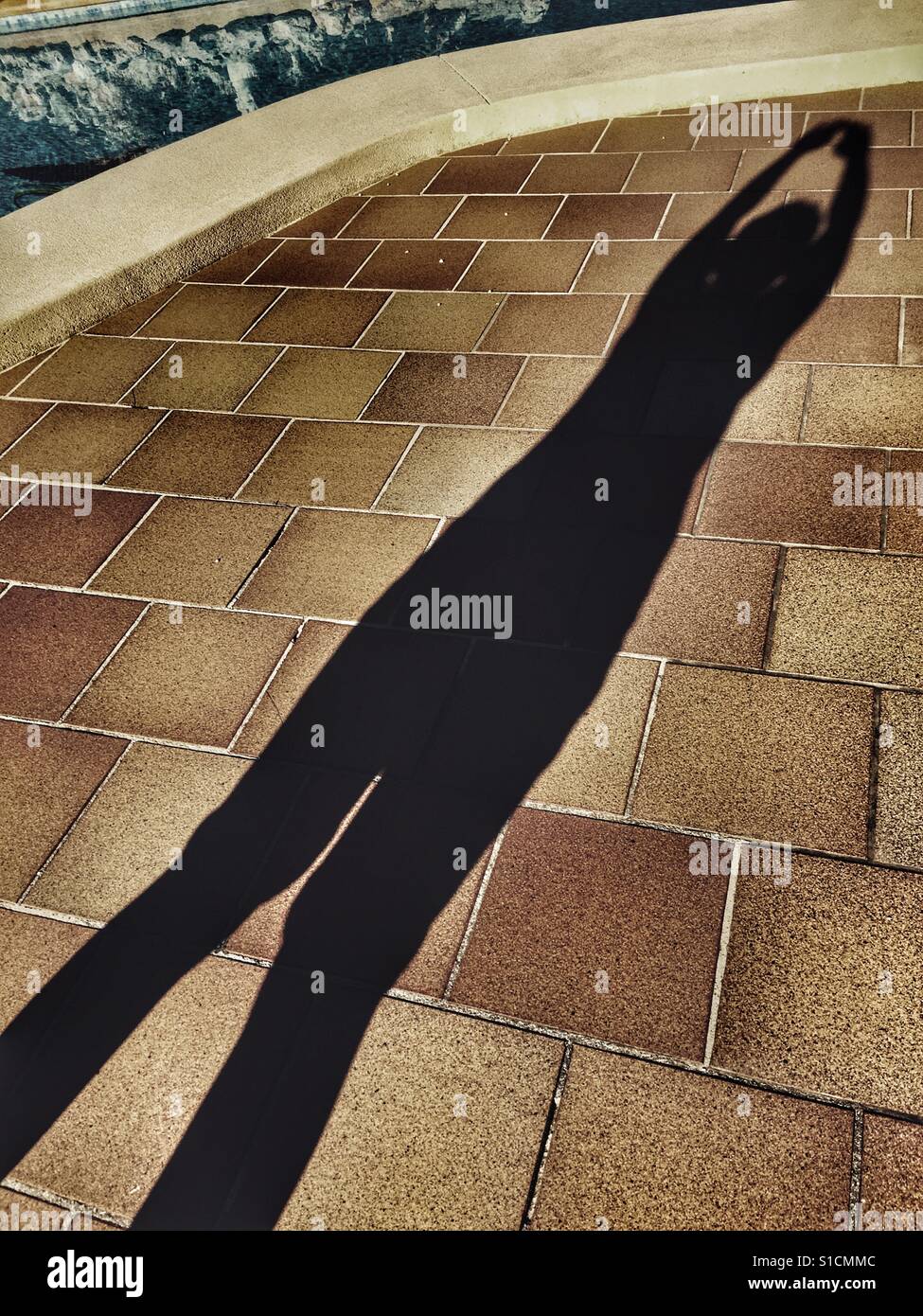 Human shadow - Smartphone Captured Stock Image