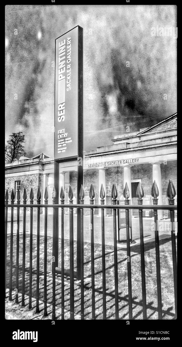 Serpentine Sackler Gallery, London - Smartphone Captured Stock Image