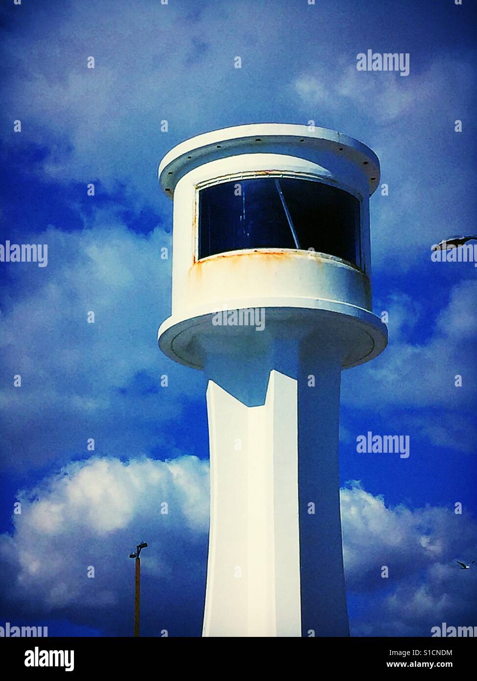 Lighthouse on Littlehampton Pier - Smartphone Captured Stock Image