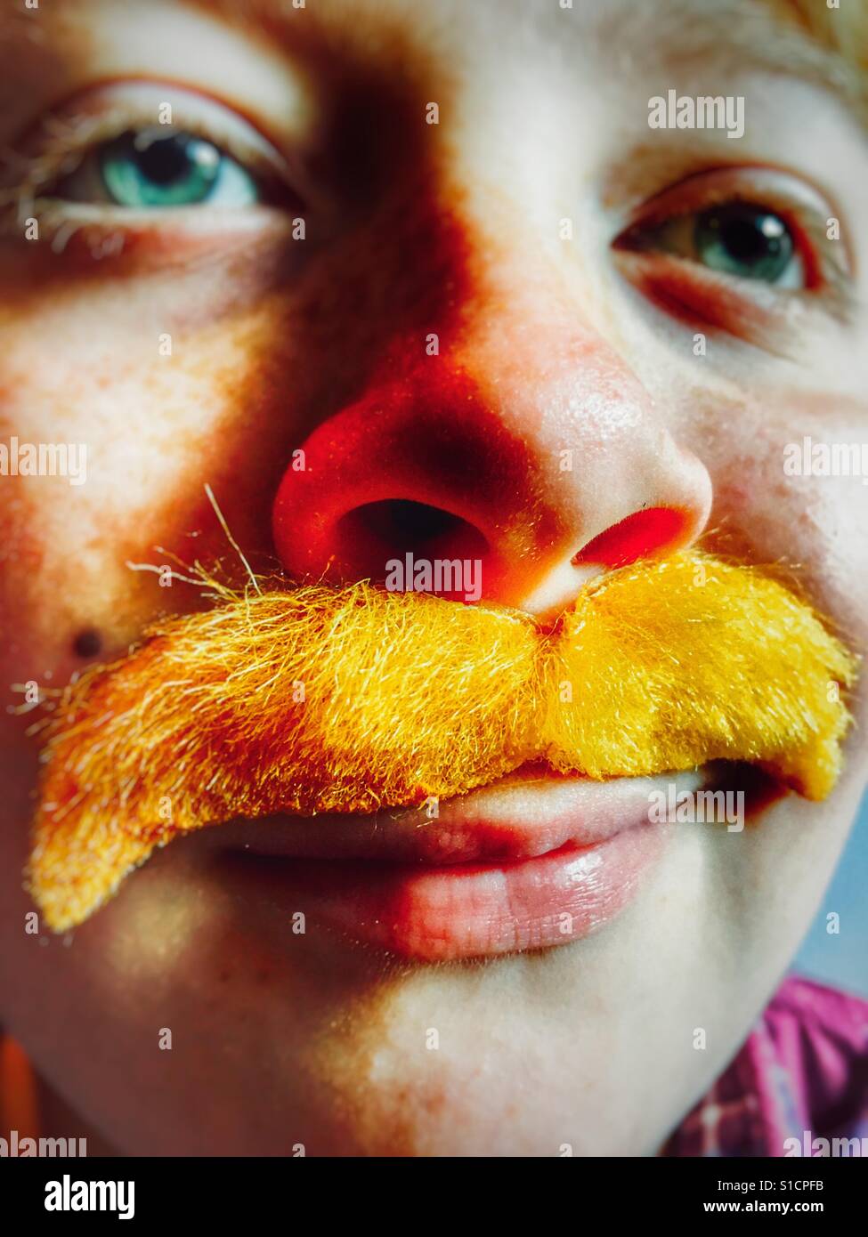 Comedy moustache - Smartphone Captured Stock Image