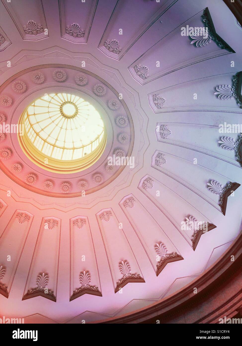 The dome at Federal Hall, Wall Street, NYC, USA - Smartphone Captured Stock Image