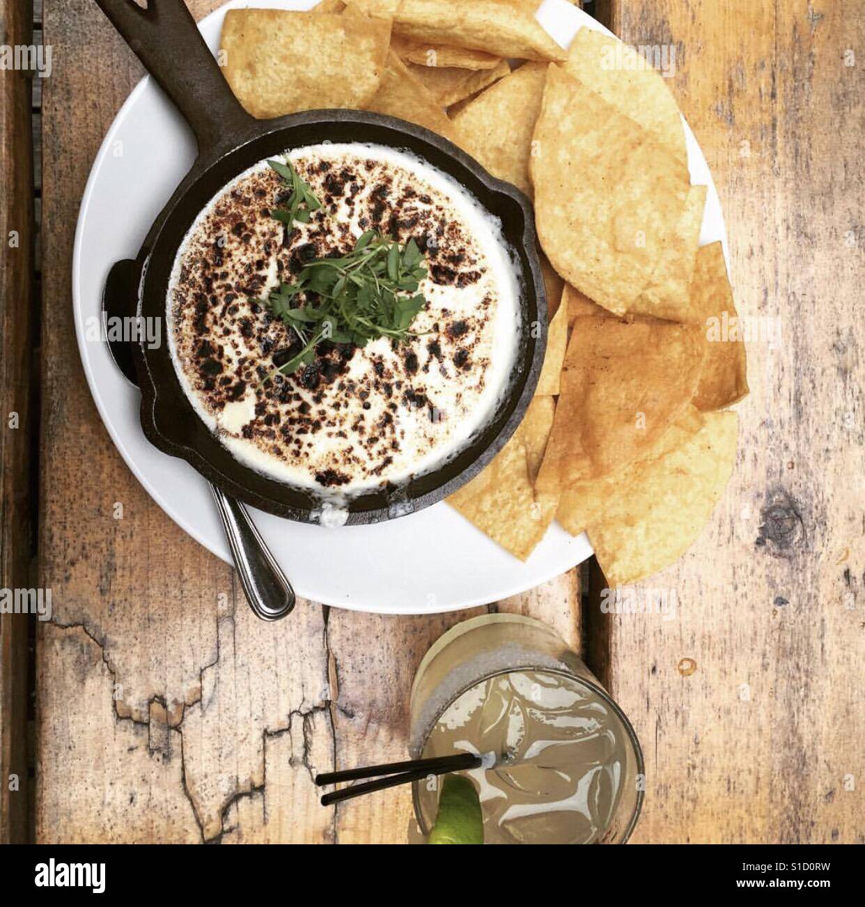 Happy hour with queso and margaritas 🍹 Stock Photo - Alamy