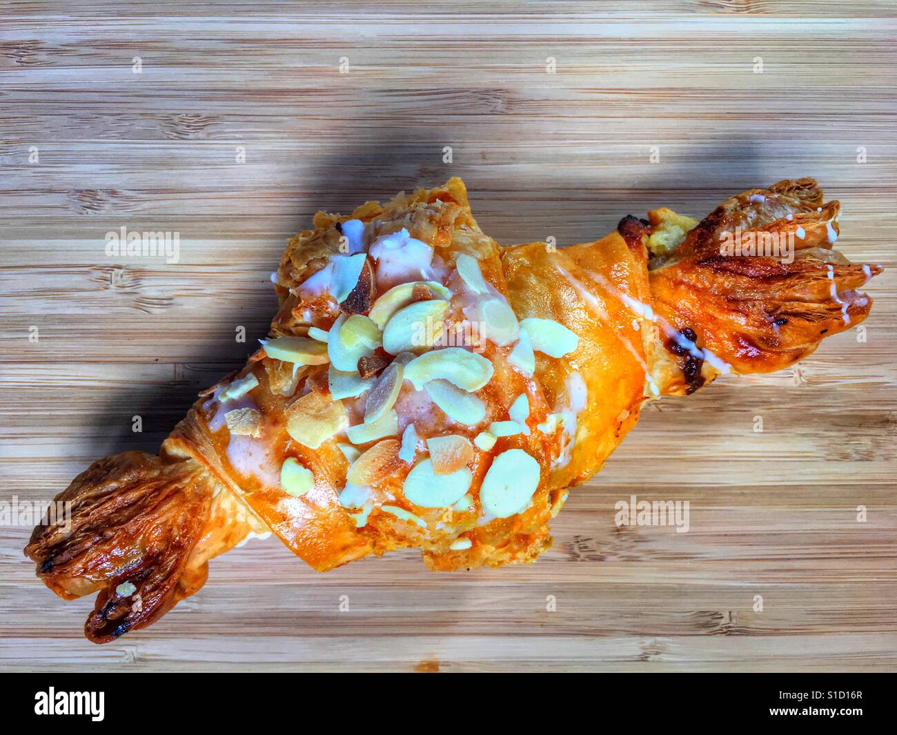 Almond Croissant - Smartphone Captured Stock Image