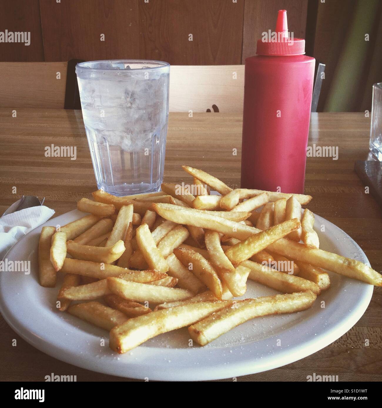 Road tripping French fries - Smartphone Captured Stock Image