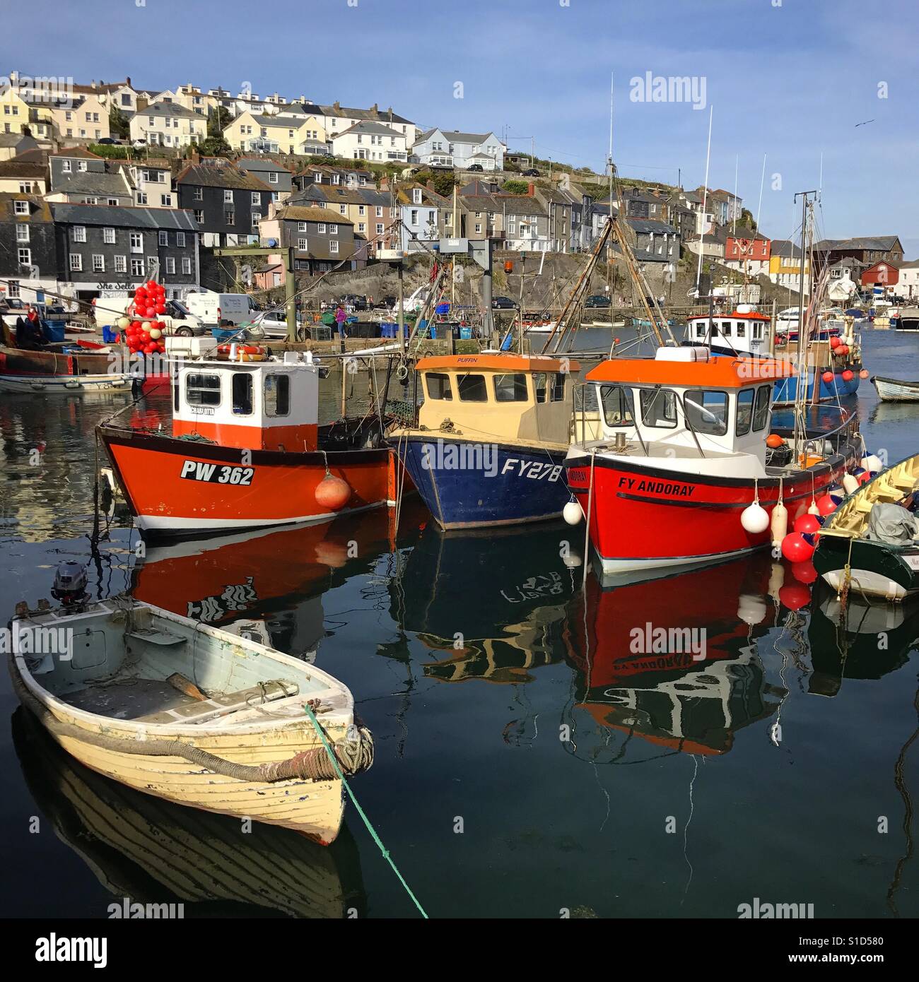 Mevagissey harbour - Smartphone Captured Stock Image